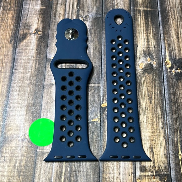 5for$10 Navy With Black Dots 38mm/40mm/41mm Apple Watch Bands Breathable Watch - Picture 1 of 4